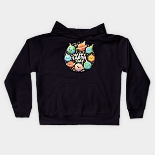 Happy Earth Day 2024 Kids Hoodie